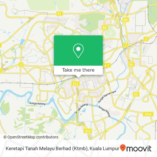 Peta Keretapi Tanah Melayu Berhad (Ktmb)