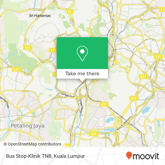 Bus Stop-Klinik TNB map