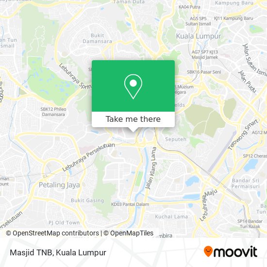 Masjid TNB map