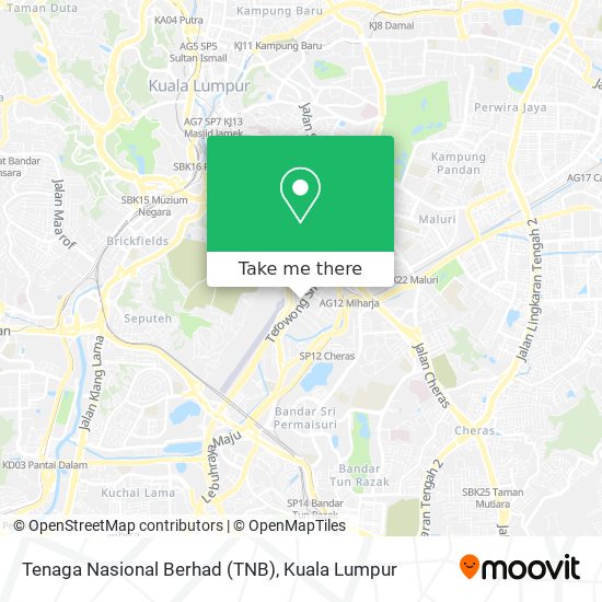 Tenaga Nasional Berhad (TNB) map