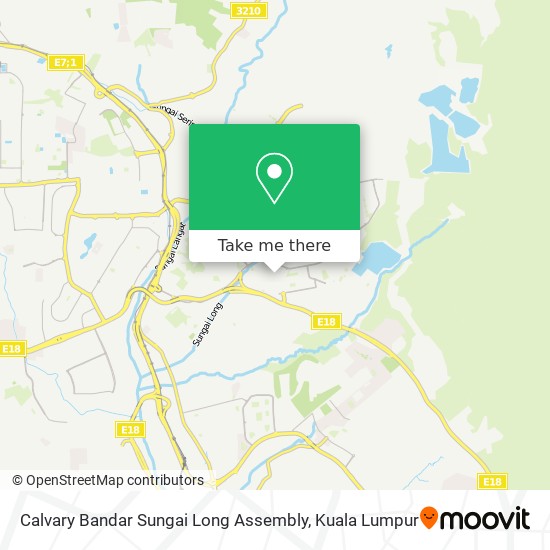 Calvary Bandar Sungai Long Assembly map