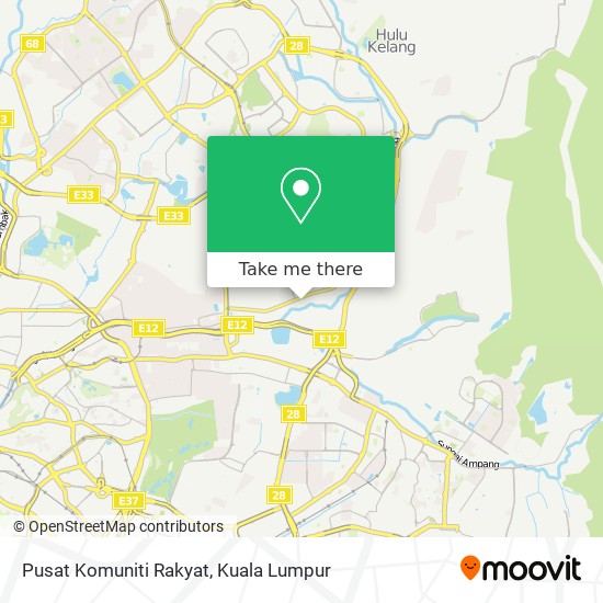 Pusat Komuniti Rakyat map