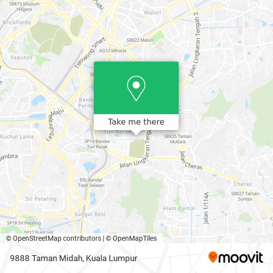 Peta 9888 Taman Midah