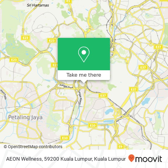 Peta AEON Wellness, 59200 Kuala Lumpur