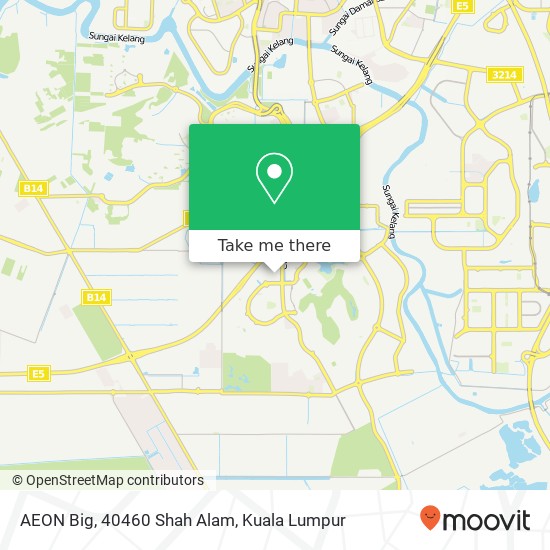 Peta AEON Big, 40460 Shah Alam
