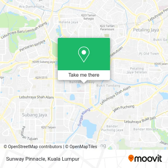 Sunway Pinnacle map