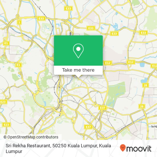 Sri Rekha Restaurant, 50250 Kuala Lumpur map