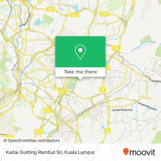 Kedai Gunting Rambut Sri map