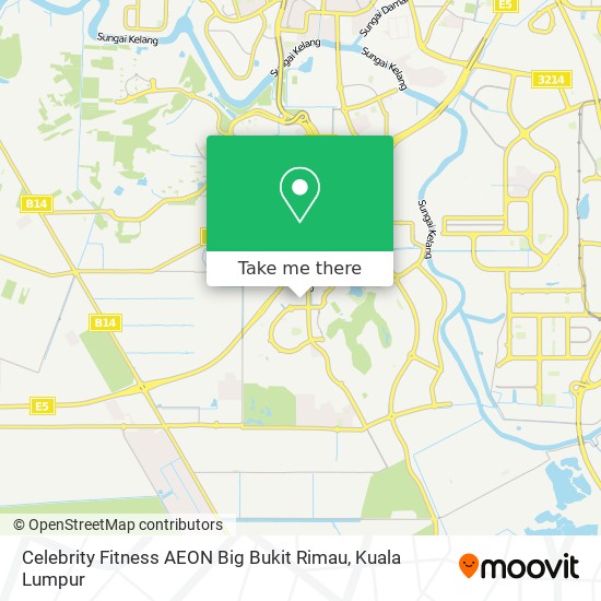 Celebrity Fitness AEON Big Bukit Rimau map