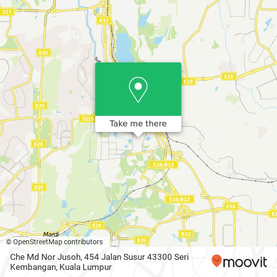 Peta Che Md Nor Jusoh, 454 Jalan Susur 43300 Seri Kembangan