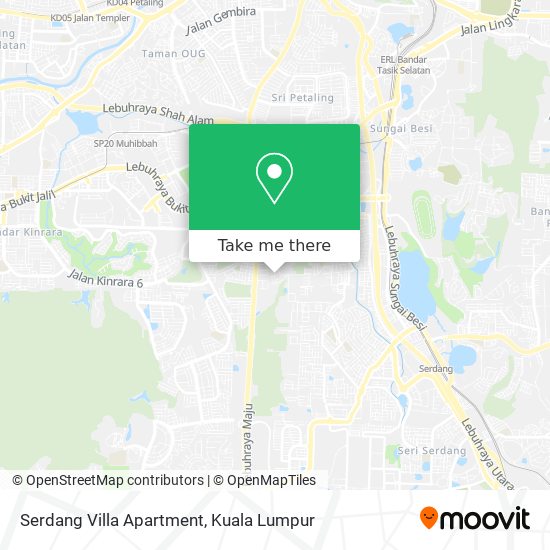 Serdang Villa Apartment map