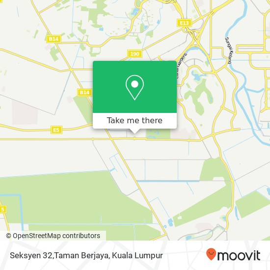 Seksyen 32,Taman Berjaya map