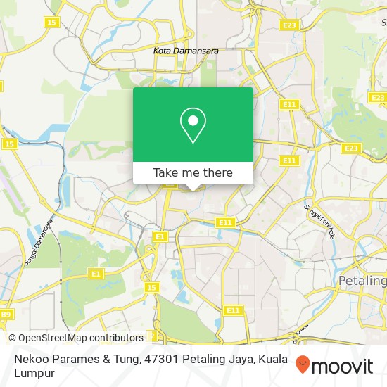 Peta Nekoo Parames & Tung, 47301 Petaling Jaya