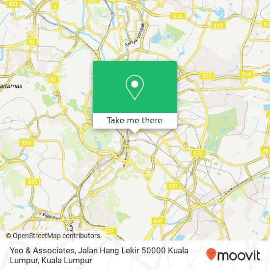 Peta Yeo & Associates, Jalan Hang Lekir 50000 Kuala Lumpur