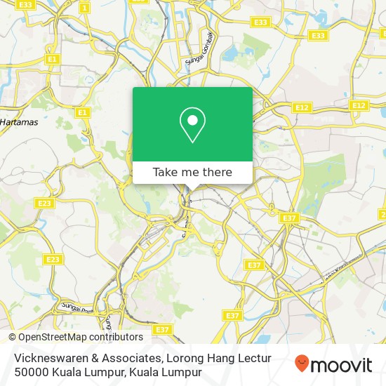 Vickneswaren & Associates, Lorong Hang Lectur 50000 Kuala Lumpur map