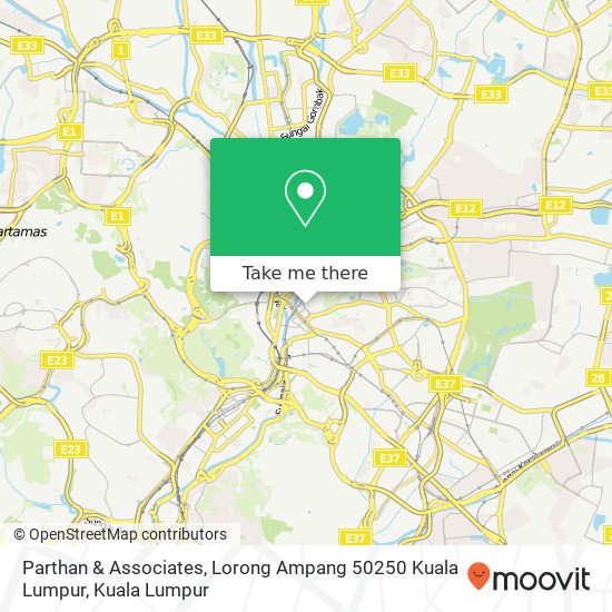 Parthan & Associates, Lorong Ampang 50250 Kuala Lumpur map