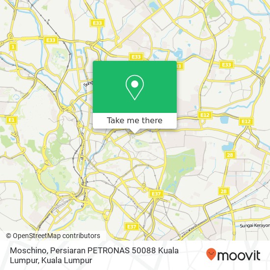 Moschino, Persiaran PETRONAS 50088 Kuala Lumpur map