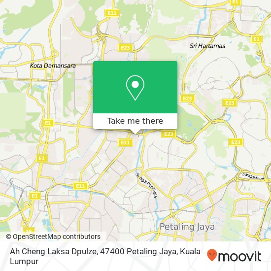 Peta Ah Cheng Laksa Dpulze, 47400 Petaling Jaya