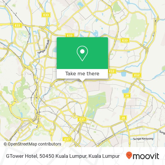 Peta GTower Hotel, 50450 Kuala Lumpur