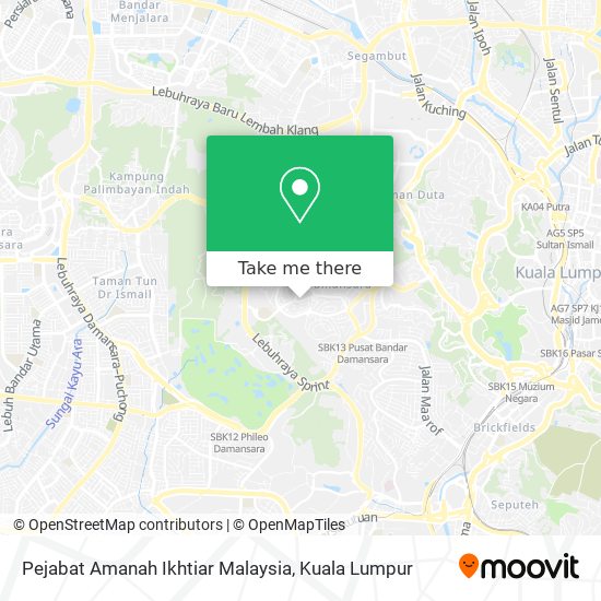 Peta Pejabat Amanah Ikhtiar Malaysia