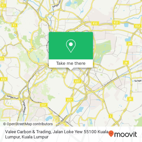 Valee Carbon & Trading, Jalan Loke Yew 55100 Kuala Lumpur map
