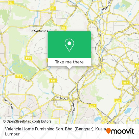 Valencia Home Furnishing Sdn. Bhd. (Bangsar) map