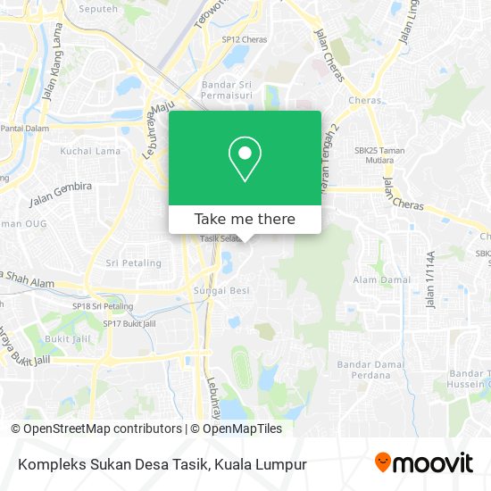 Kompleks Sukan Desa Tasik map