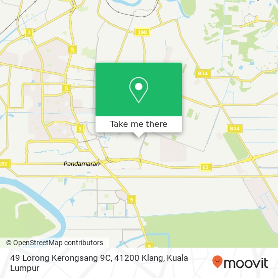 49 Lorong Kerongsang 9C, 41200 Klang map