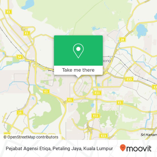 Pejabat Agensi Etiqa, Petaling Jaya map