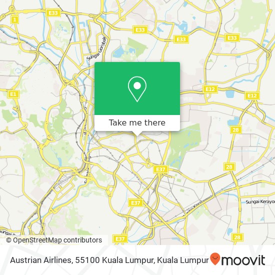 Austrian Airlines, 55100 Kuala Lumpur map