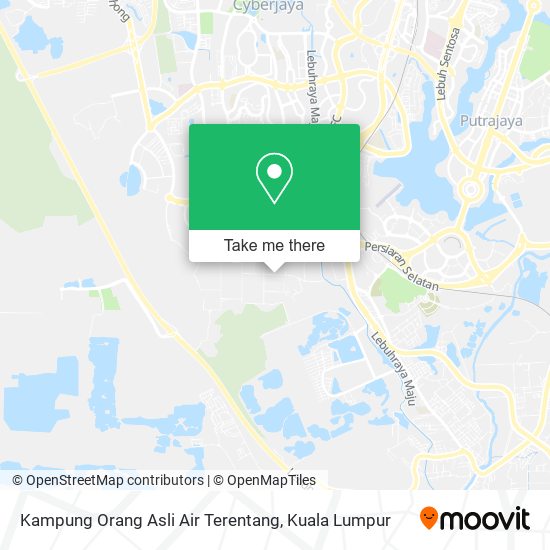 Kampung Orang Asli Air Terentang map