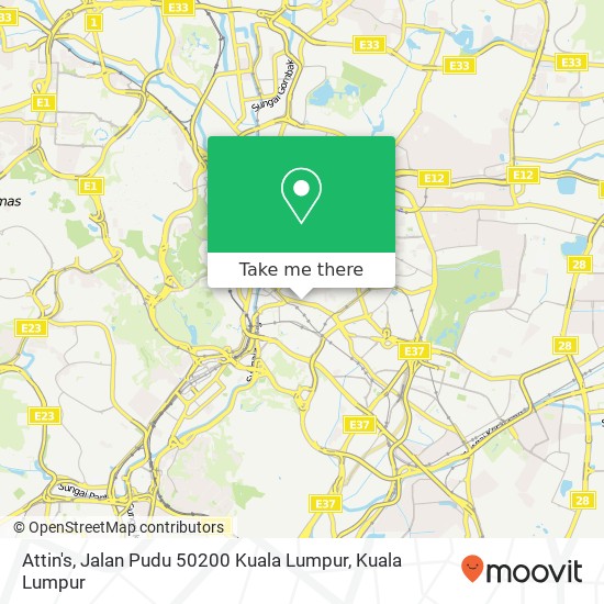 Attin's, Jalan Pudu 50200 Kuala Lumpur map