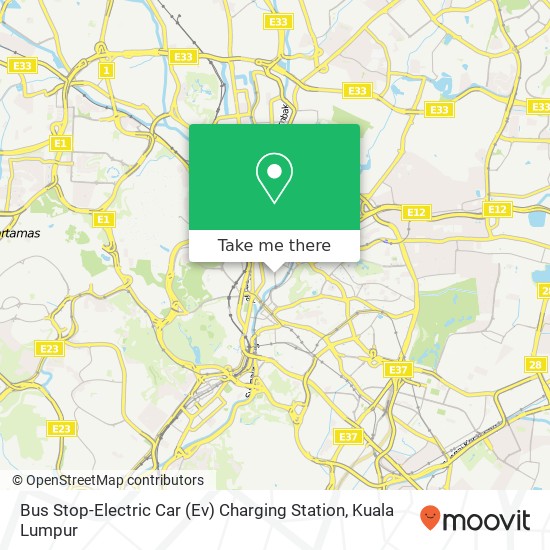 Bus Stop-Electric Car (Ev) Charging Station map