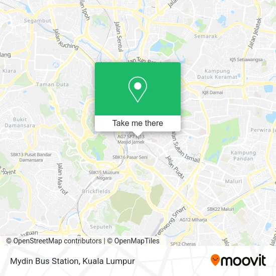 Mydin Bus Station map