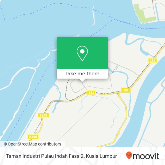 Peta Taman Industri Pulau Indah Fasa 2