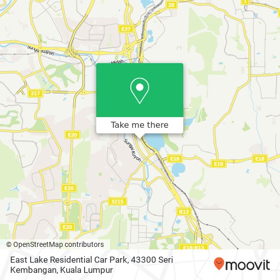 Peta East Lake Residential Car Park, 43300 Seri Kembangan