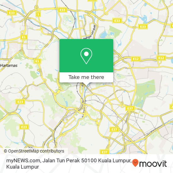 Peta myNEWS.com, Jalan Tun Perak 50100 Kuala Lumpur