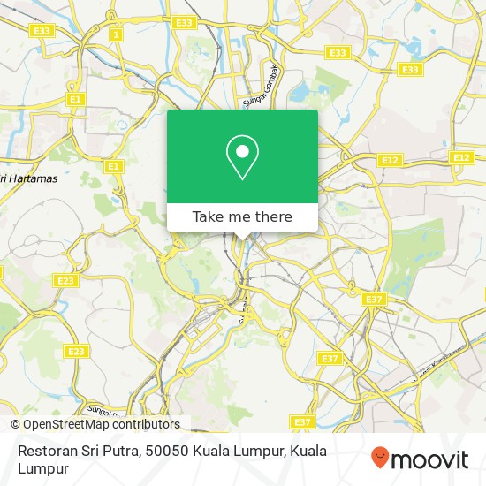 Restoran Sri Putra, 50050 Kuala Lumpur map