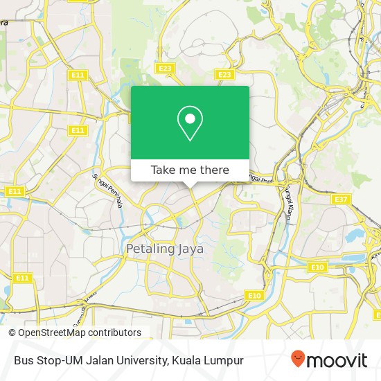 Bus Stop-UM Jalan University map