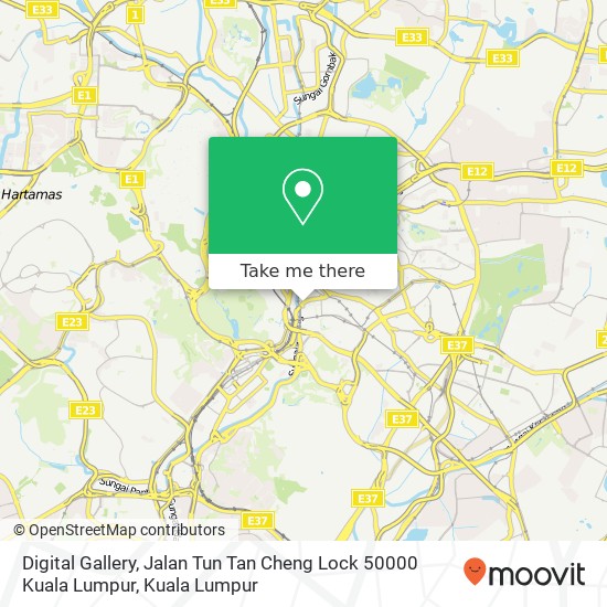 Digital Gallery, Jalan Tun Tan Cheng Lock 50000 Kuala Lumpur map