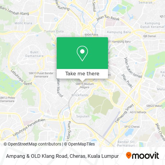 Ampang & OLD Klang Road, Cheras map