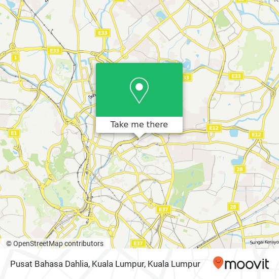 Pusat Bahasa Dahlia, Kuala Lumpur map