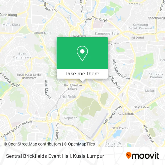 Sentral Brickfields Event Hall map