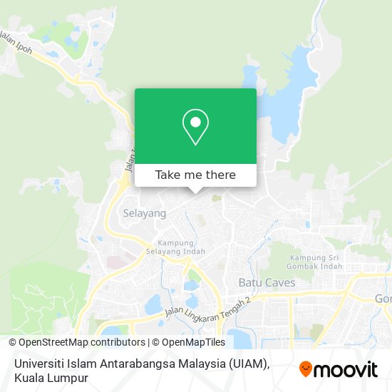Peta Universiti Islam Antarabangsa Malaysia (UIAM)