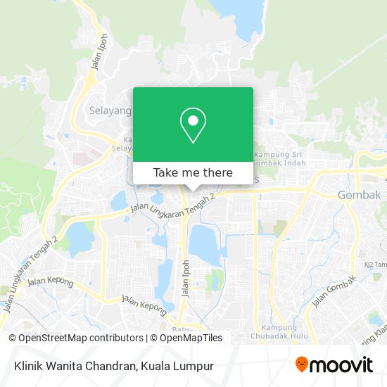 Klinik Wanita Chandran map