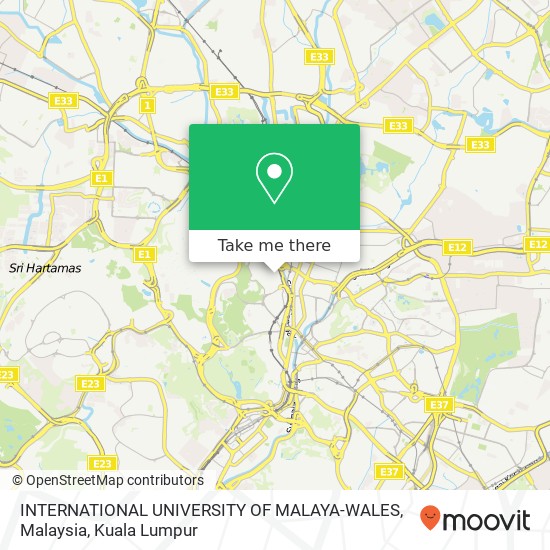 INTERNATIONAL UNIVERSITY OF MALAYA-WALES, Malaysia map