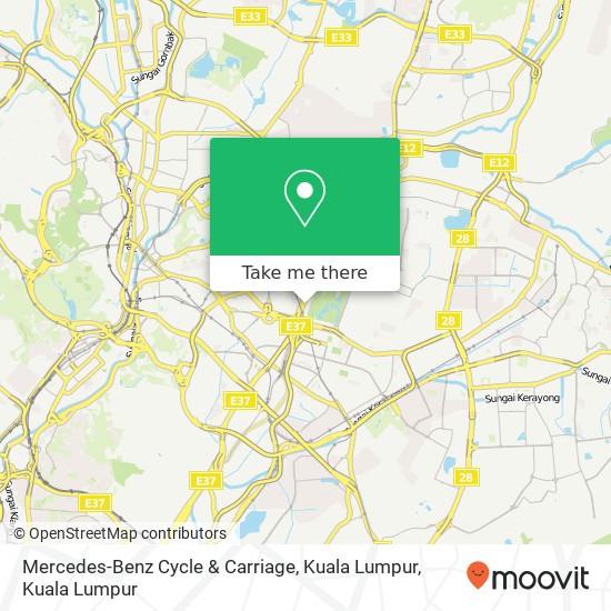 Peta Mercedes-Benz Cycle & Carriage, Kuala Lumpur