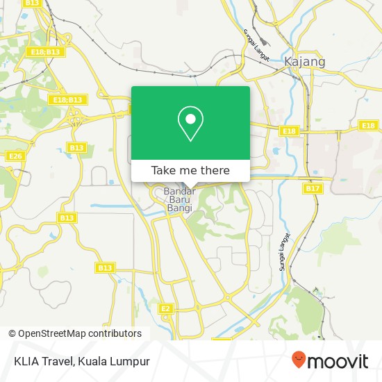 KLIA Travel map