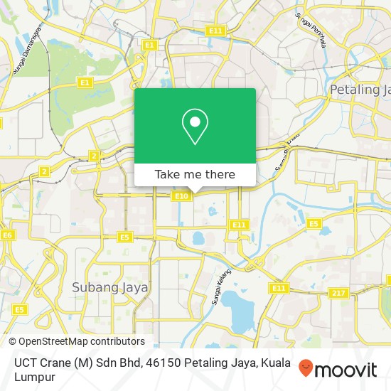 UCT Crane (M) Sdn Bhd, 46150 Petaling Jaya map