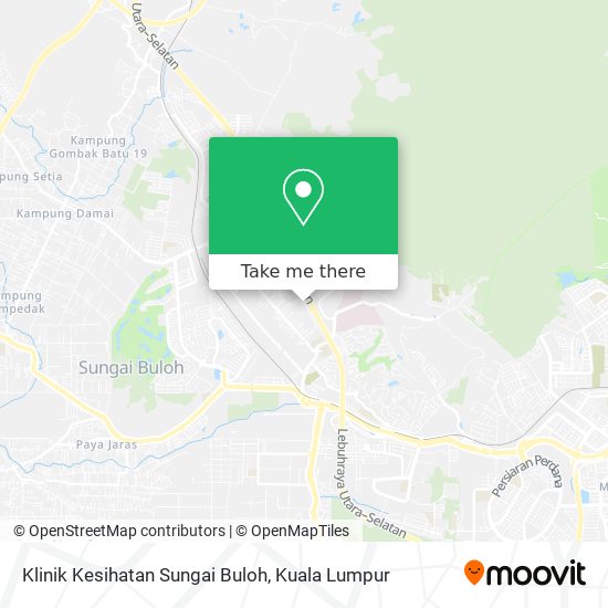 Peta Klinik Kesihatan Sungai Buloh